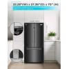 imageBLACKDECKER 17 Cu Ft Convertible Freezer Refrigerator Upright Freezer with Glass Shelves ENERGY STAR rated Frost Free BUC1700XS Stainless LookBlack