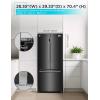 imageBLACKDECKER 17 Cu Ft Convertible Freezer Refrigerator Upright Freezer with Glass Shelves ENERGY STAR rated Frost Free BUC1700XS Stainless LookBlack