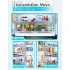imageBLACKDECKER 17 Cu Ft Convertible Freezer Refrigerator Upright Freezer with Glass Shelves ENERGY STAR rated Frost Free BUC1700XS Stainless LookBlack
