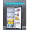 imageBLACKDECKER 17 Cu Ft Convertible Freezer Refrigerator Upright Freezer with Glass Shelves ENERGY STAR rated Frost Free BUC1700XS Stainless LookBlack