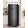 imageBLACKDECKER 17 Cu Ft Convertible Freezer Refrigerator Upright Freezer with Glass Shelves ENERGY STAR rated Frost Free BUC1700XS Stainless LookBlack