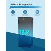 imageBLACKDECKER 17 Cu Ft Convertible Freezer Refrigerator Upright Freezer with Glass Shelves ENERGY STAR rated Frost Free BUC1700XS Stainless LookBlack