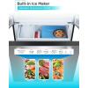 imageBLACKDECKER 17 Cu Ft Convertible Freezer Refrigerator Upright Freezer with Glass Shelves ENERGY STAR rated Frost Free BUC1700XS Stainless LookStainless Steel Look