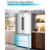 imageBLACKDECKER 17 Cu Ft Convertible Freezer Refrigerator Upright Freezer with Glass Shelves ENERGY STAR rated Frost Free BUC1700XS Stainless LookStainless Steel Look