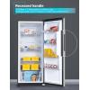 imageBLACKDECKER 17 Cu Ft Convertible Freezer Refrigerator Upright Freezer with Glass Shelves ENERGY STAR rated Frost Free BUC1700XS Stainless LookStainless Steel Look