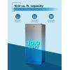 imageBLACKDECKER 17 Cu Ft Convertible Freezer Refrigerator Upright Freezer with Glass Shelves ENERGY STAR rated Frost Free BUC1700XS Stainless LookStainless Steel Look