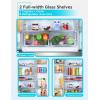 imageBLACKDECKER 17 Cu Ft Convertible Freezer Refrigerator Upright Freezer with Glass Shelves ENERGY STAR rated Frost Free BUC1700XS Stainless LookStainless Steel Look