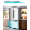imageBLACKDECKER 17 Cu Ft Convertible Freezer Refrigerator Upright Freezer with Glass Shelves ENERGY STAR rated Frost Free BUC1700XS Stainless LookStainless Steel Look