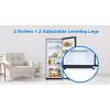 imageBLACKDECKER 17 Cu Ft Convertible Freezer Refrigerator Upright Freezer with Glass Shelves ENERGY STAR rated Frost Free BUC1700XS Stainless LookStainless Steel Look