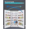 imageBLACKDECKER 17 Cu Ft Convertible Freezer Refrigerator Upright Freezer with Glass Shelves ENERGY STAR rated Frost Free BUC1700XS Stainless LookStainless Steel Look