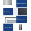 imageBLACKDECKER 17 Cu Ft Convertible Freezer Refrigerator Upright Freezer with Glass Shelves ENERGY STAR rated Frost Free BUC1700XS Stainless LookStainless Steel Look