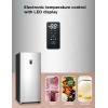 imageBLACKDECKER 17 Cu Ft Convertible Freezer Refrigerator Upright Freezer with Glass Shelves ENERGY STAR rated Frost Free BUC1700XS Stainless LookStainless Steel Look