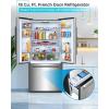 imageBLACKDECKER 17 Cu Ft Convertible Freezer Refrigerator Upright Freezer with Glass Shelves ENERGY STAR rated Frost Free BUC1700XS Stainless LookStainless Steel Look