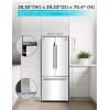 imageBLACKDECKER 17 Cu Ft Convertible Freezer Refrigerator Upright Freezer with Glass Shelves ENERGY STAR rated Frost Free BUC1700XS Stainless LookWhite