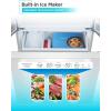 imageBLACKDECKER 17 Cu Ft Convertible Freezer Refrigerator Upright Freezer with Glass Shelves ENERGY STAR rated Frost Free BUC1700XS Stainless LookWhite