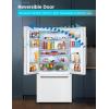 imageBLACKDECKER 17 Cu Ft Convertible Freezer Refrigerator Upright Freezer with Glass Shelves ENERGY STAR rated Frost Free BUC1700XS Stainless LookWhite