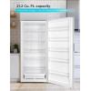 imageBLACKDECKER 17 Cu Ft Convertible Freezer Refrigerator Upright Freezer with Glass Shelves ENERGY STAR rated Frost Free BUC1700XS Stainless LookWhite