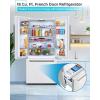 imageBLACKDECKER 17 Cu Ft Convertible Freezer Refrigerator Upright Freezer with Glass Shelves ENERGY STAR rated Frost Free BUC1700XS Stainless LookWhite