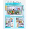 imageBLACKDECKER 17 Cu Ft Convertible Freezer Refrigerator Upright Freezer with Glass Shelves ENERGY STAR rated Frost Free BUC1700XS Stainless LookWhite