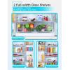 imageBLACKDECKER 17 Cu Ft Convertible Freezer Refrigerator Upright Freezer with Glass Shelves ENERGY STAR rated Frost Free BUC1700XS Stainless LookWhite