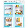 imageBLACKDECKER 17 Cu Ft Convertible Freezer Refrigerator Upright Freezer with Glass Shelves ENERGY STAR rated Frost Free BUC1700XS Stainless LookWhite