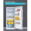 imageBLACKDECKER 17 Cu Ft Convertible Freezer Refrigerator Upright Freezer with Glass Shelves ENERGY STAR rated Frost Free BUC1700XS Stainless LookWhite