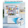imageBLACKDECKER 17 Cu Ft Convertible Freezer Refrigerator Upright Freezer with Glass Shelves ENERGY STAR rated Frost Free BUC1700XS Stainless LookWhite