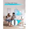 imageBLACKDECKER 18Inch Stand Fan with Pedestal Base Height Adjustable Pedestal Fan with Remote and Touch Control Panel Free Standing Fan with 90Degree Oscillating and 3Speed Settings BlackWhite