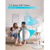 imageBLACKDECKER 18Inch Stand Fan with Pedestal Base Height Adjustable Pedestal Fan with Remote and Touch Control Panel Free Standing Fan with 90Degree Oscillating and 3Speed Settings BlackWhite