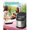 imageBLACKDECKER 26 lb Capacity Ice MakerStainless Steel  Black