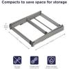 imageBLACKDECKER 3 Tier Expandable Collapsing Foldable Laundry Rack for Air Drying Clothing Space Saving Heavy Duty Lightweight Metal Drying RackSilverSilver