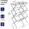 imageBLACKDECKER 3 Tier Expandable Collapsing Foldable Laundry Rack for Air Drying Clothing Space Saving Heavy Duty Lightweight Metal Drying RackSilverSilver