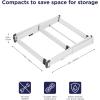 imageBLACKDECKER 3 Tier Expandable Collapsing Foldable Laundry Rack for Air Drying Clothing Space Saving Heavy Duty Lightweight Metal Drying RackSilverWhite