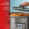 imageBLACKDECKER 7Quart Digital Slow Cooker SCD7007SSD Temperature Probe SousVide Locking Lid Removable Stoneware CrockDeluxe Slow Cooker
