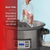 imageBLACKDECKER 7Quart Digital Slow Cooker SCD7007SSD Temperature Probe SousVide Locking Lid Removable Stoneware CrockDeluxe Slow Cooker