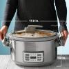 imageBLACKDECKER 7Quart Digital Slow Cooker SCD7007SSD Temperature Probe SousVide Locking Lid Removable Stoneware CrockDeluxe Slow Cooker