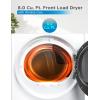 imageBLACKDECKER 80 Cu Ft Electric Front Load Dryer with Steam Clothes Dryer with LED Display 12 Cycle Selections ENERGY STAR 240V Machine Requires Professional Installation BFLD80ME White8 Cu Ft