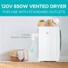 imageBLACKDECKER 80 Cu Ft Electric Front Load Dryer with Steam Clothes Dryer with LED Display 12 Cycle Selections ENERGY STAR 240V Machine Requires Professional Installation BFLD80ME White15 Cu Ft
