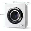 imageBLACKDECKER 80 Cu Ft Electric Front Load Dryer with Steam Clothes Dryer with LED Display 12 Cycle Selections ENERGY STAR 240V Machine Requires Professional Installation BFLD80ME White265 Cu Ft