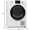 imageBLACKDECKER 80 Cu Ft Electric Front Load Dryer with Steam Clothes Dryer with LED Display 12 Cycle Selections ENERGY STAR 240V Machine Requires Professional Installation BFLD80ME White44 Cu Ft