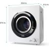 imageBLACKDECKER 80 Cu Ft Electric Front Load Dryer with Steam Clothes Dryer with LED Display 12 Cycle Selections ENERGY STAR 240V Machine Requires Professional Installation BFLD80ME White35 Cu Ft