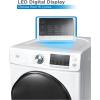 imageBLACKDECKER 80 Cu Ft Electric Front Load Dryer with Steam Clothes Dryer with LED Display 12 Cycle Selections ENERGY STAR 240V Machine Requires Professional Installation BFLD80ME White8 Cu Ft