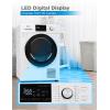 imageBLACKDECKER 80 Cu Ft Electric Front Load Dryer with Steam Clothes Dryer with LED Display 12 Cycle Selections ENERGY STAR 240V Machine Requires Professional Installation BFLD80ME White44 Cu Ft