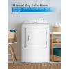 imageBLACKDECKER 80 Cu Ft Electric Front Load Dryer with Steam Clothes Dryer with LED Display 12 Cycle Selections ENERGY STAR 240V Machine Requires Professional Installation BFLD80ME White7 Cu Ft