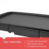 imageBLACKDECKER 8Serving Electric Griddle GD2051B NonStick Cooking Surface Warming Tray Removable Drip Tray Family SizedGriddle