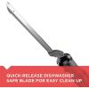 imageBLACKDECKER 9 inch Electric Carving Knife Comfort Grip Handle ampamp Safety Lock Button Stainless Steel Blades and Dishwasher Safe Parts Corded WhiteBlack