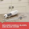 imageBLACKDECKER 9 inch Electric Carving Knife Comfort Grip Handle ampamp Safety Lock Button Stainless Steel Blades and Dishwasher Safe Parts Corded WhiteWhite