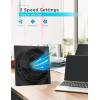 imageBLACKDECKER 9Inch Frameless Box Fan Freestanding Desk Fan with 3Speed Settings Portable Fan for Home Office or Garage BFB09W WhiteBlack