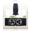 imageBLACKDECKER 9Inch Frameless Box Fan Freestanding Desk Fan with 3Speed Settings Portable Fan for Home Office or Garage BFB09W WhiteBlack