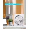 imageBLACKDECKER 9Inch Frameless Box Fan Freestanding Desk Fan with 3Speed Settings Portable Fan for Home Office or Garage BFB09W WhiteWhite